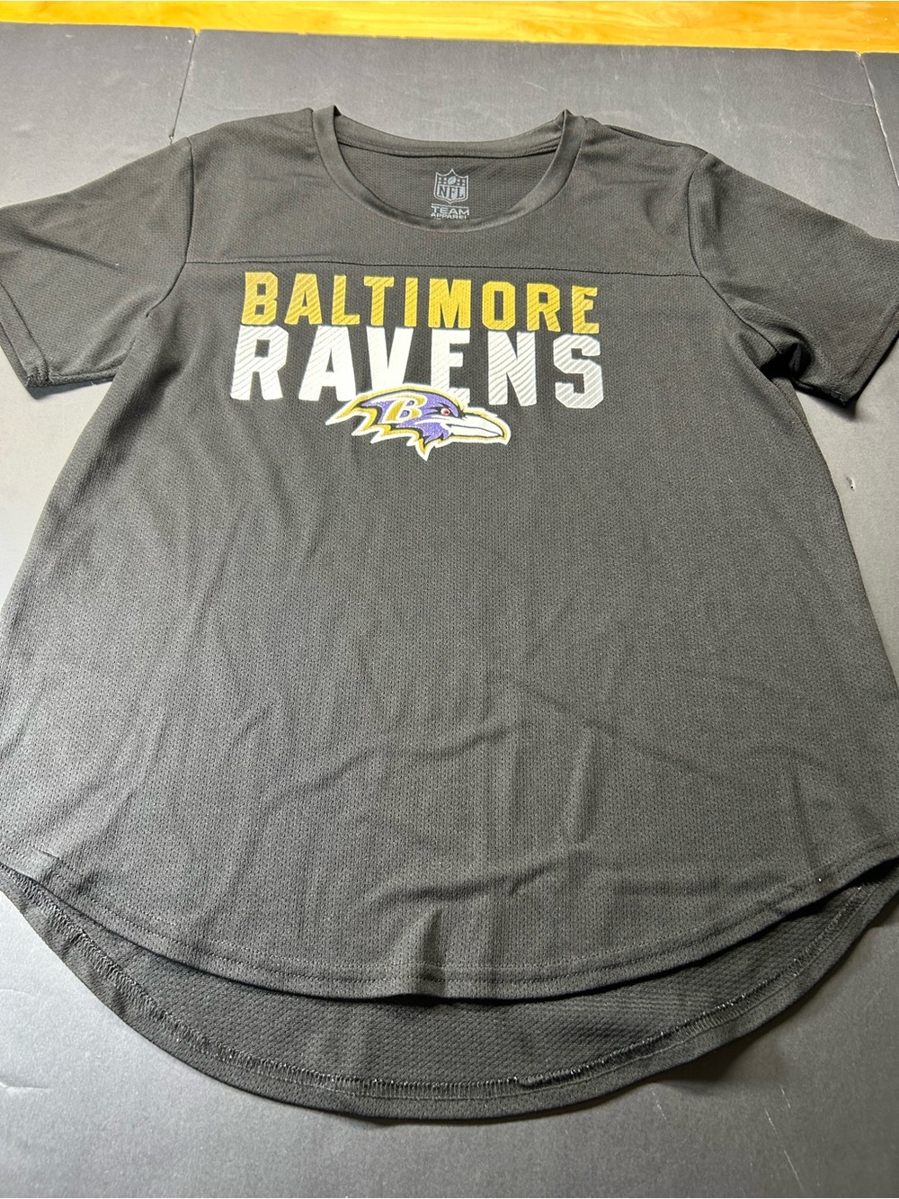 NFL Baltimore Ravens Black Short-Sleeve Women's Jersey with Team Logo